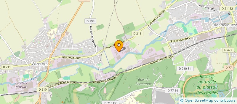 localisation de l'entreprise MANUTENTION CHARPENTE CHAUDRONNERIE CORDIER à BLENDECQUES