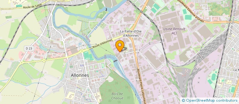 localisation de l'entreprise MANUTENTION CONDITIONNEMENT OCQUIDENT à LE MANS