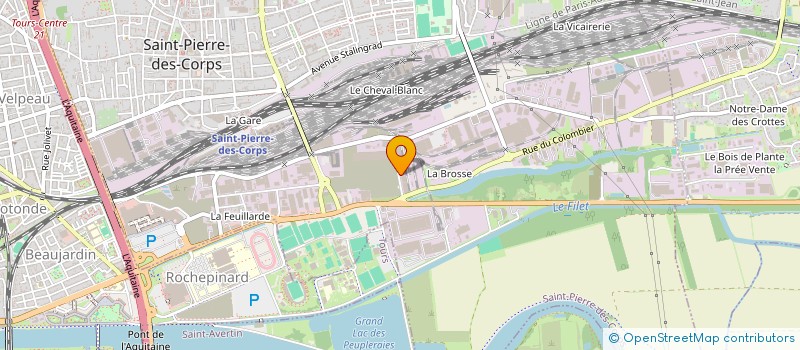 localisation de l'entreprise MANUTENTION CONVOIS EXCEPTION TOURAINE  SAINT-PIERRE-DES-CORPS