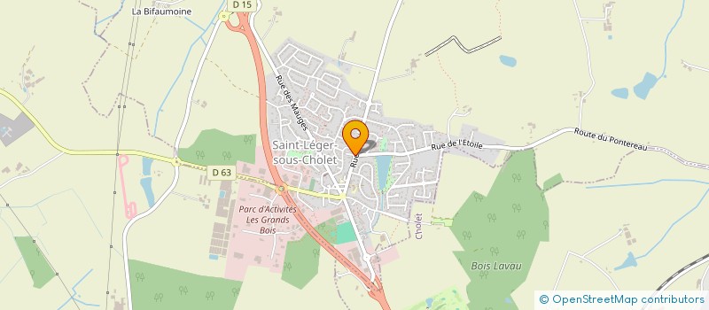 localisation de l'entreprise MANUTENTION HYDROLIQUE CHOLETAISE à SAINT-LEGER-SOUS-CHOLET