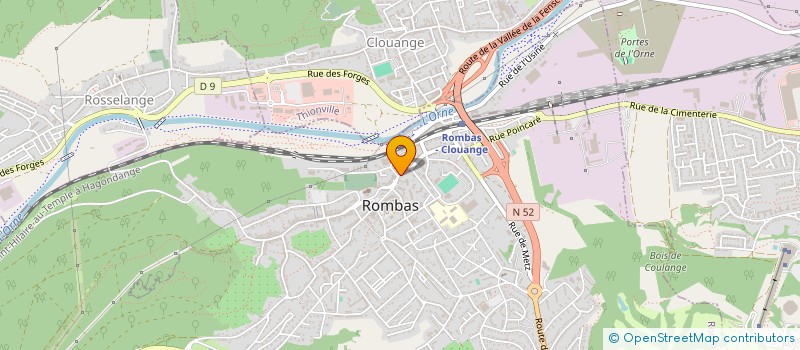 localisation de l'entreprise MANUTENTION LOGISTIQUE à ROMBAS