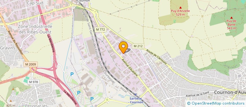 localisation de l'entreprise MANUTENTION SERVICE à COURNON-D'AUVERGNE