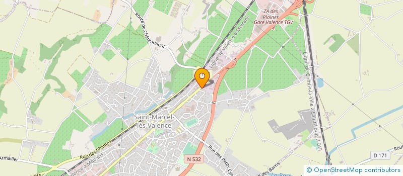 localisation de l'entreprise MANUTENTION SERVICE DROME ARDECHE à SAINT-MARCEL-LES-VALENCE