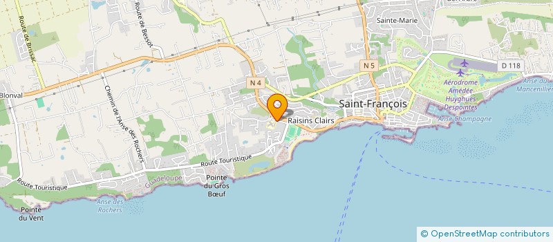 localisation de l'entreprise MANUTENTION SERVICES LEVAGE à SAINT-FRANCOIS