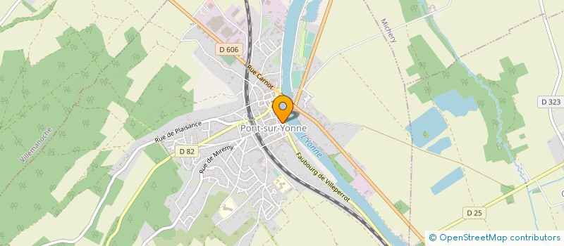 localisation de l'entreprise MANUTENTION SYSTEMES à PONT-SUR-YONNE