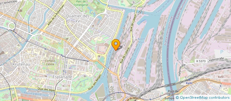 localisation de l'entreprise MANUTENTION TRANSPORT SERVICE à STRASBOURG
