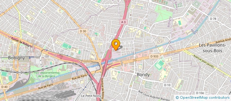 localisation de l'entreprise MANUTOUT ISODEM à BONDY