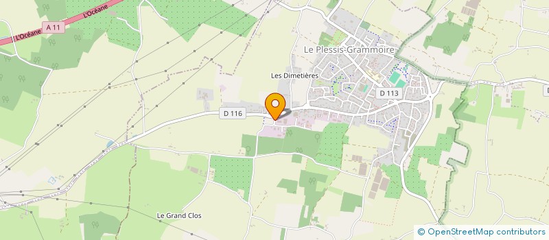 localisation de l'entreprise MANUTRANS SERVICE à LE PLESSIS-GRAMMOIRE