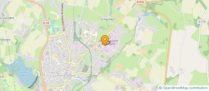 localisation de l'entreprise MANUVIT à LA FERTE MACE