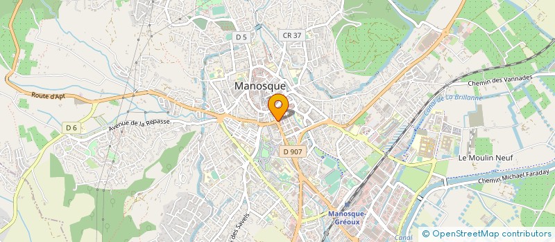 localisation de l'entreprise MANWARE à MANOSQUE