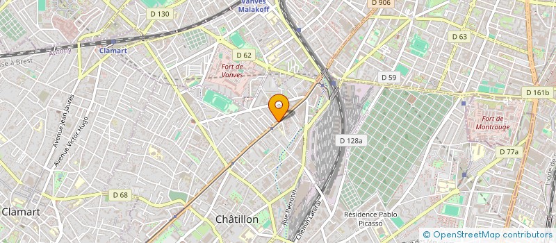 localisation de l'entreprise MANY  CHATILLON