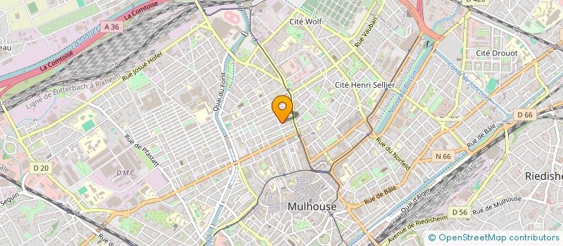 localisation de l'entreprise MANY AUTO 68  MULHOUSE