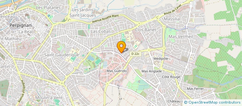 localisation de l'entreprise MANYE  PERPIGNAN