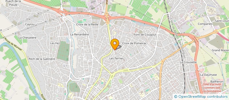 localisation de l'entreprise MANZANO SABATIER  BEZIERS