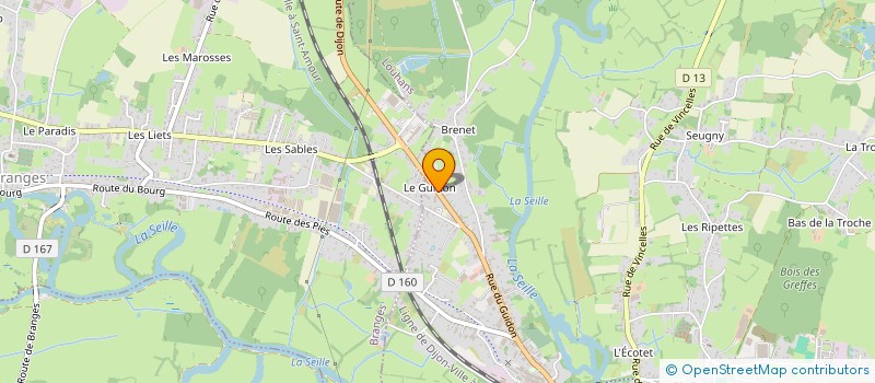 localisation de l'entreprise MANZI à LOUHANS