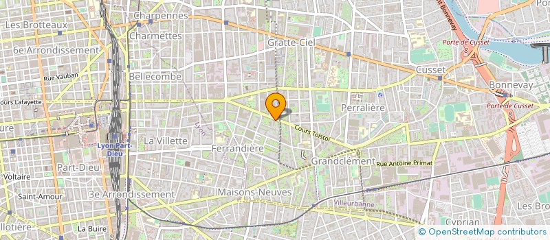 localisation de l'entreprise MANZONI FRANCE à VILLEURBANNE