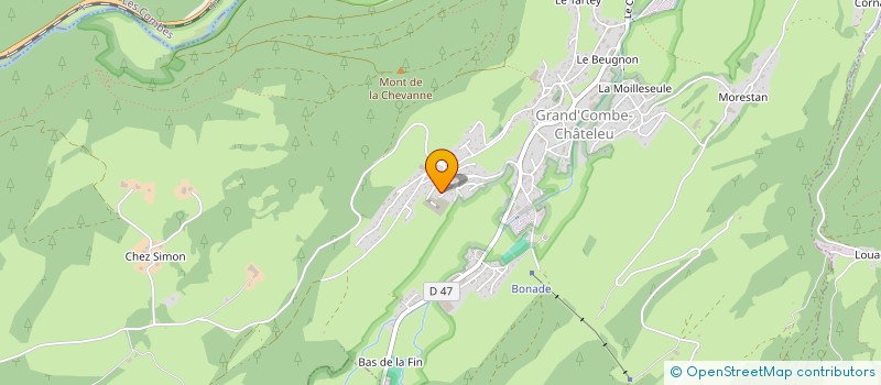 localisation de l'entreprise MANZONIVAL  GRAND'COMBE-CHATELEU