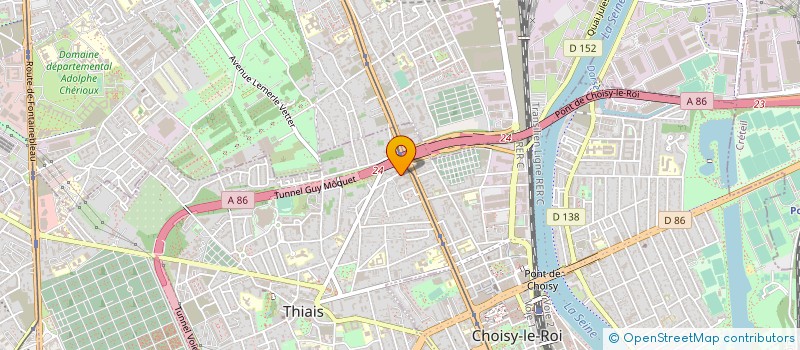 localisation de l'entreprise MAO à THIAIS
