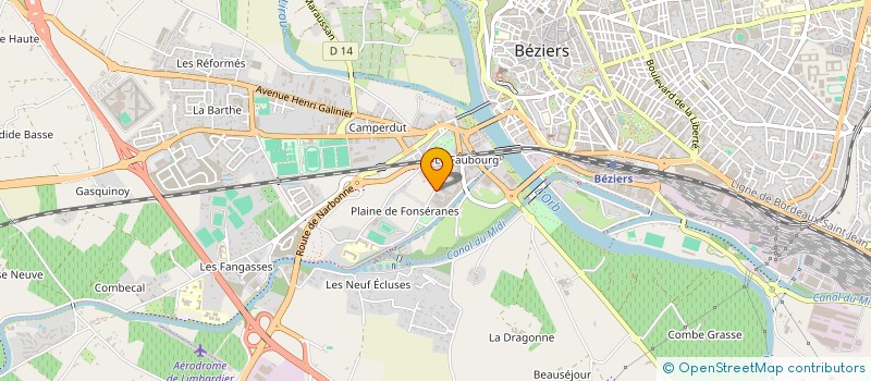 localisation de l'entreprise MAO à BEZIERS