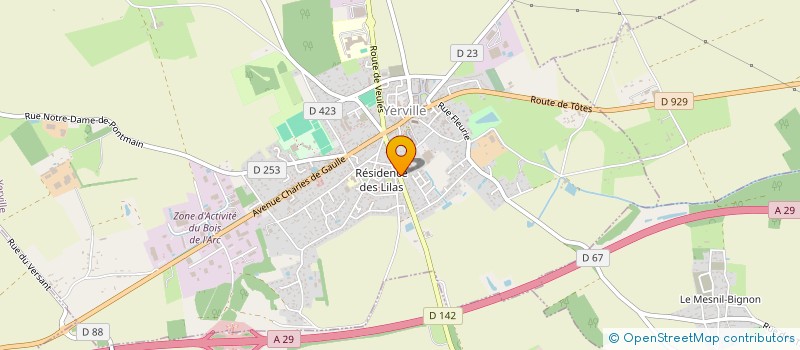 localisation de l'entreprise MAO CONCEPT  YERVILLE