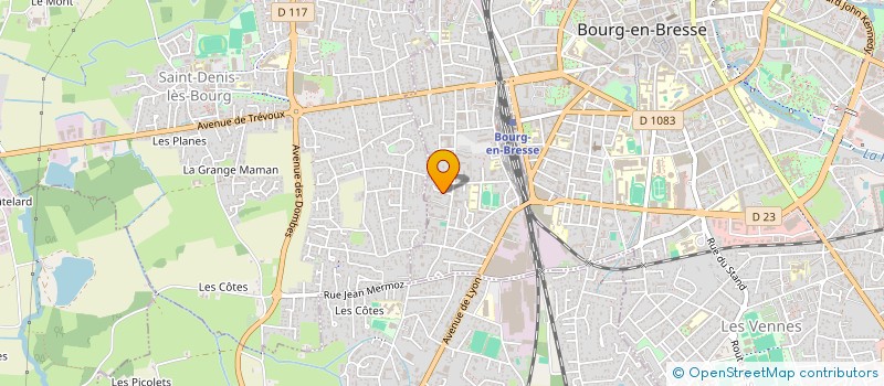 localisation de l'entreprise MAO INVEST à BOURG-EN-BRESSE