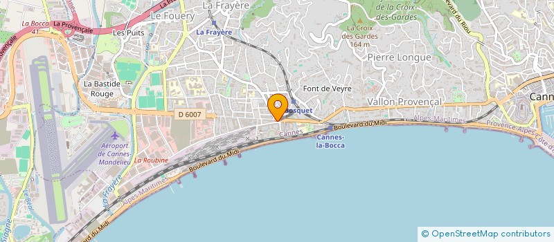 localisation de l'entreprise MAODY à CANNES