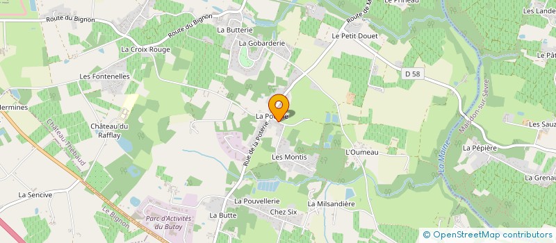 localisation de l'entreprise MAOLI  CHATEAU-THEBAUD