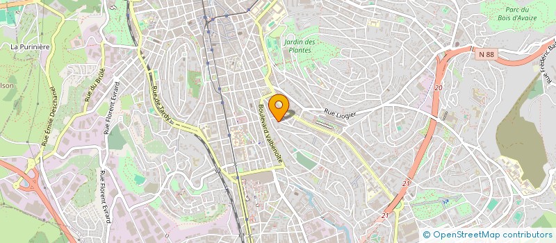 localisation de l'entreprise MAORA  SAINT-ETIENNE