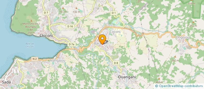 localisation de l'entreprise MAORE ELECTRICITE EURL à OUANGANI
