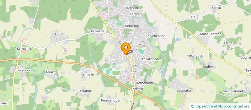 localisation de l'entreprise MAORECA à KERVIGNAC