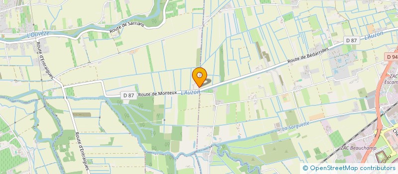 localisation de l'entreprise MAORI LOSTRIS  BEDARRIDES