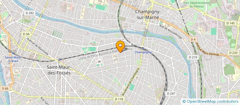 localisation de l'entreprise MAORVA CONSEIL à SAINT-MAUR-DES-FOSSES