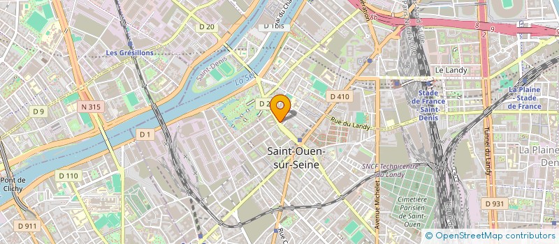 localisation de l'entreprise MAOUDJ à SAINT-OUEN-SUR-SEINE