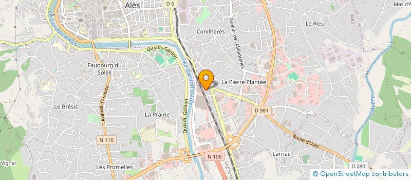 localisation de l'entreprise MAP  ALES