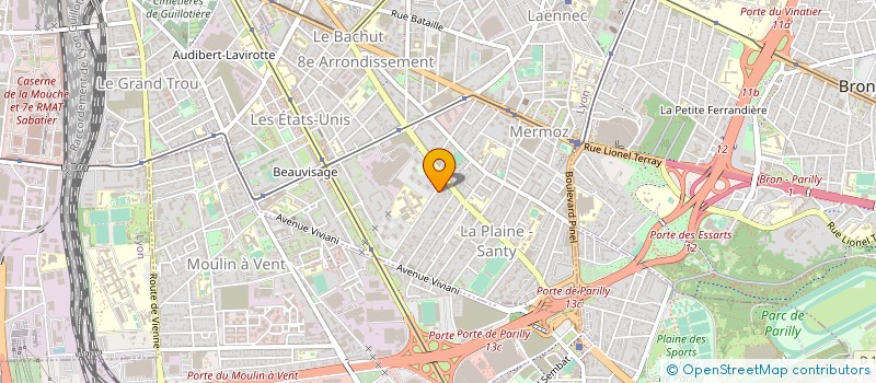 localisation de l'entreprise MAP 69 MENUISERIES ALU ET PVC DU RHONE à LYON