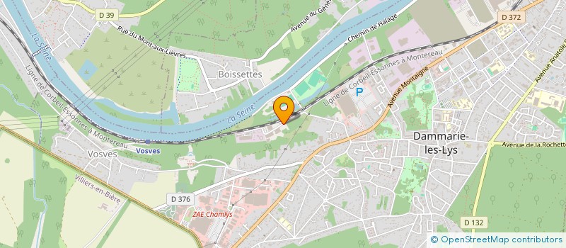 localisation de l'entreprise MAP 77 SARL à DAMMARIE-LES-LYS