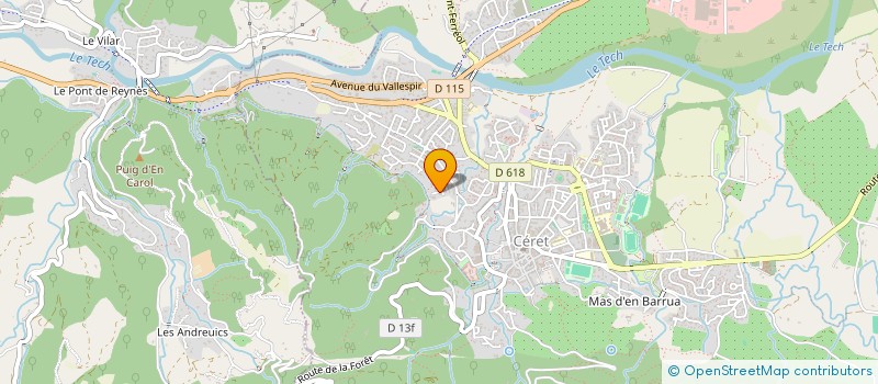 localisation de l'entreprise MAP  CERET