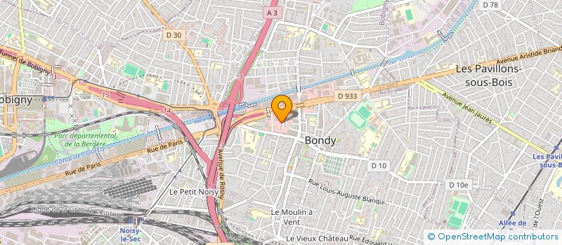 localisation de l'entreprise MAP ASSISTANCE POUR TOUS  BONDY