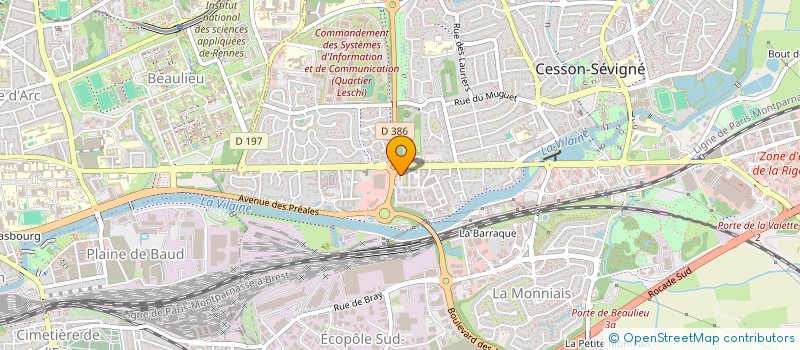 localisation de l'entreprise MAP CESSON à CESSON-SEVIGNE