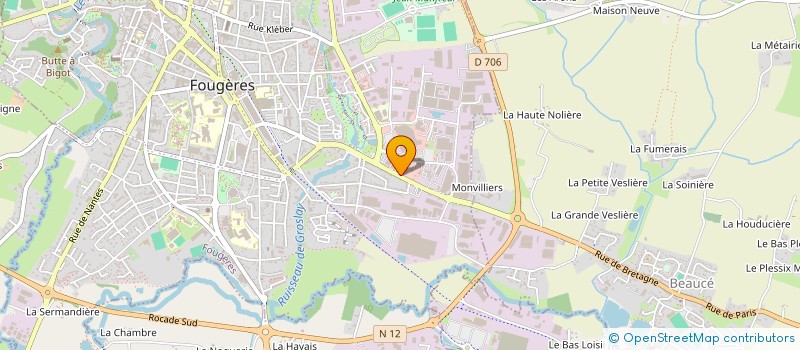 localisation de l'entreprise MAP FOUGERES à FOUGERES