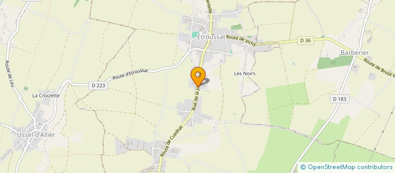 localisation de l'entreprise MAP INVESTISSEMENT  ETROUSSAT