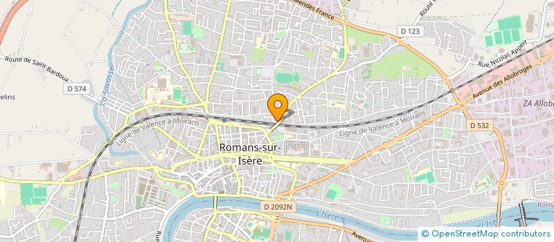 localisation de l'entreprise MAP RESEAUX 3D  ROMANS-SUR-ISERE