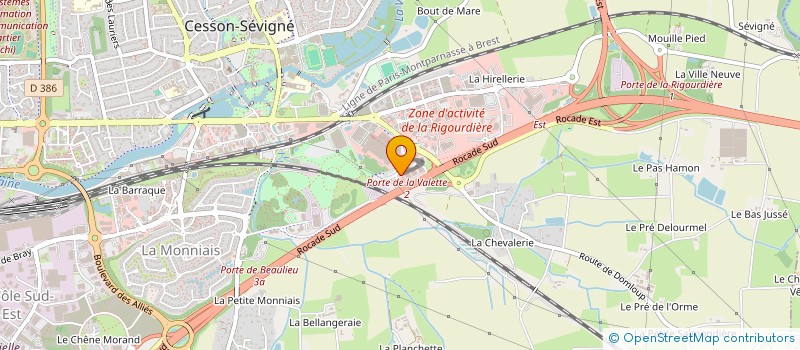 localisation de l'entreprise MAP SEVIGNE à CESSON-SEVIGNE