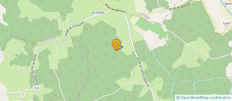 localisation de l'entreprise MAP'SUDLOC à PUYCELSI