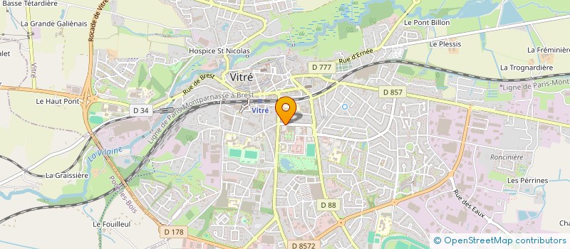localisation de l'entreprise MAP VITRE à VITRE