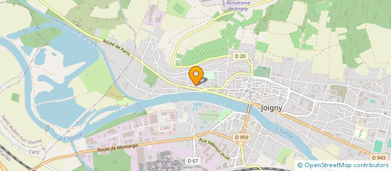 localisation de l'entreprise MAPA à JOIGNY