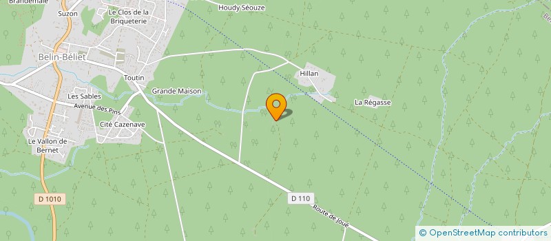 localisation de l'entreprise MAPA  BELIN-BELIET