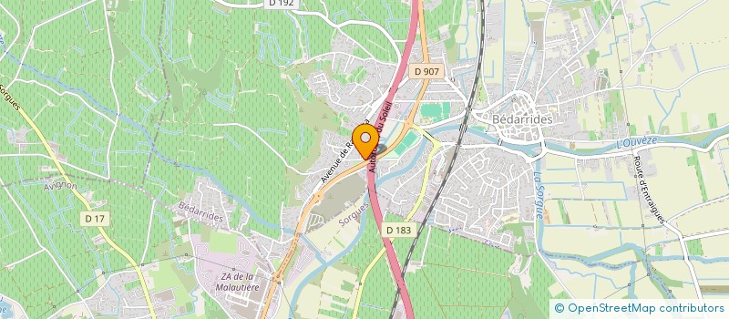 localisation de l'entreprise MAPA  BEDARRIDES