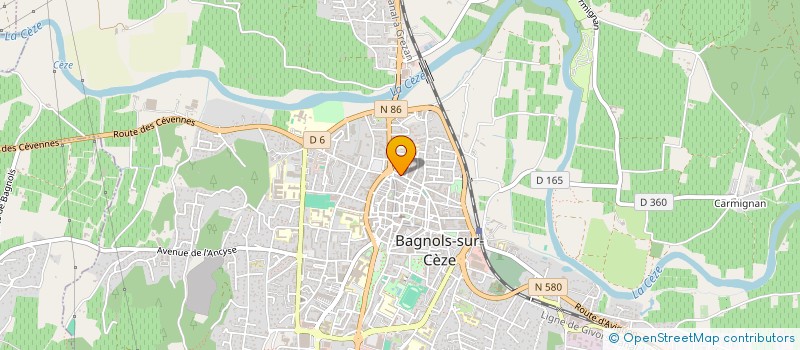 localisation de l'entreprise MAPA OPTIC à BAGNOLS-SUR-CEZE