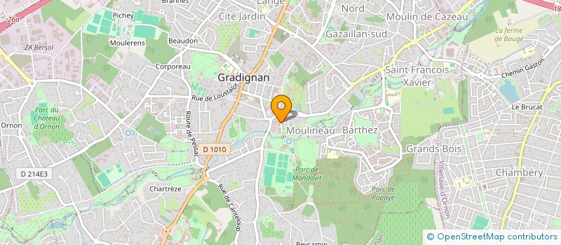 localisation de l'entreprise MAPA3  GRADIGNAN